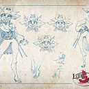 Lydia the pirate. Design de personagens e Ilustração tradicional projeto de Noemi Pozzi - 11.01.2023