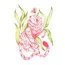 Tigra. Traditional illustration project by mady alvarez - 01.12.2023