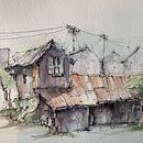 My project for course: Expressive Architectural Sketching with Colored Markers . % kmborzage tarafından hazırlanan Eskiz çizimi, Çizim, Mimari İllüstras, on, Eskiz defteri, Mürekkep İllüstras, Ve onu projesi - 01.09.2023