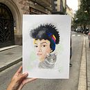 Mi proyecto del curso: Retrato ilustrado en acuarela. Un progetto di Illustrazione tradizionale, Belle arti, Pittura, Disegno, Pittura ad acquerello, Disegno di ritratti e Disegno artistico di Oriana Carolina León Cedeño - 13.01.2023