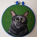 Mon projet du cours :  Peinture à l'aiguille : brodez des portraits d'animaux. Embroider, Naturalistic Illustration, and Textile Design project by Elodie - 01.13.2023