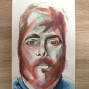 Retrato artístico en acuarela Ein Projekt aus dem Bereich Traditionelle Illustration, Kreativität und Aquarellmalerei von Luis Gerardo García - 10.01.2023