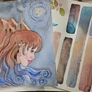 Mi proyecto del curso: Técnicas de acuarela para ilustraciones de ensueño. Traditional illustration, Drawing, Watercolor Painting, and Editorial Illustration project by Ale Marchesi - 01.12.2023