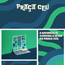 Rebranding/Identidade Visual - Praça CEU. Een project van  Br, ing en identiteit, Grafisch ontwerp, Logo-ontwerp y Digitaal ontwerp van Guilherme Sperb Baltar - 13.01.2023