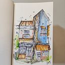 My project for course: Expressive Architectural Sketching with Colored Markers. Esboçado, Desenho, Ilustração arquitetônica, Sketchbook e Ilustração com tinta projeto de Valery Monge - 14.01.2023