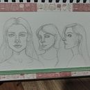 Meu projeto do curso: Caderno de retratos: explore o rosto humano. Esboçado, Desenho, Desenho de retrato, Desenho artístico, e Sketchbook projeto de Tainá Santos de Almeida - 15.01.2023