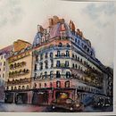 My project for course: Architectural Sketching with Watercolor and Ink . % Nuttakarn Panpichityota tarafından hazırlanan Eskiz çizimi, Çizim, Sulubo, a Resim, Mimari İllüstras, on, Eskiz defteri, Mürekkep İllüstras, Ve onu projesi - 01.15.2023