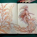 My project for course: Fantasy Sketchbook: Draw Characters from Imagination. Traditional illustration, Creativit, Drawing, and Sketchbook project by blanchedraws - 01.16.2023