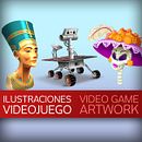 Ilustraciones videojuego. Traditional illustration, Game Design, and Digital Illustration project by José Antonio Álvarez Pacios - 01.16.2023