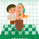 "Beat That Sandwich", my project for course: Illustrated Picturebooks: Create Poetic Vignette Imagery. Design editorial, Desenho, Ilustração digital, Stor, telling, Stor, board, Narrativa, Gravura, e Álbum ilustrado projeto de Fathia Hirani Habib - 16.01.2023