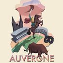 Auvergne : Terre de Volcans. Een project van Traditionele illustratie y Digitale illustratie van Thib Lfrt - 16.01.2023
