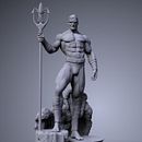 Aquaman Fanart Ein Projekt aus dem Bereich Design, 3D, Design von Figuren, Skulptur, 3-D-Modellierung, Design von 3-D-Figuren und 3-D-Design von Emanuel Molina - 16.01.2023