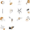Pictogram. Ilustração tradicional, Direção de arte, e Design gráfico projeto de Jeanne Gavillet - 16.01.2023