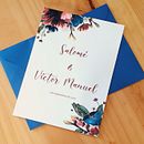 Invitación de boda.. Een project van Aquarelschilderen,  Ontwerp y Traditionele illustratie van Saray García Moreno - 17.01.2023