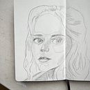 Mon projet du cours : Carnet de portraits : explorez le visage humain . Membuat sketsa, Menggambar, Menggambar Potret, Menggambar Artistik, Dan Buku sketsa proyek oleh morganejaja - 01.17.2023