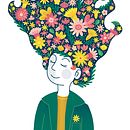 My project for course: Illustrated portraits with botanical elements. Traditional illustration, Digital Illustration, Botanical Illustration, and Digital Drawing project by Ana Rui Aguiar - 01.17.2023