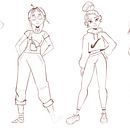 My project for course: Drawing Appealing Characters with Personality. Un progetto di Character design, Bozzetti, Disegno, Stor, telling, Stor, board, Disegno artistico e Narrativa di Sonia Abdallah - 17.01.2023