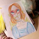 Daisy. Traditional illustration project by Яна Бурдун - 01.17.2023