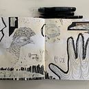 My project for course: Sketchbook Creation: Find Your Own Language. Un projet de Beaux Arts, Créativité, Dessin au cra, on, Dessin , et Carnet de croquis de Cat Goldenberg - 18.01.2023