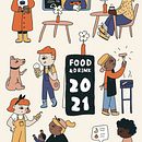 Food and drink editorial illustration . Ilustrație tradițională & Ilustrație editorială de Vicky Hughes - 12.31.2020
