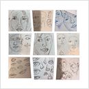 My Project - Portrait Sketchbooking: Explore the Human Face. Projekt z dziedziny Trad, c i jna ilustracja użytkownika Laura Swan - 15.01.2023