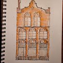 West Village appartement . Esboçado, Desenho, Ilustração arquitetônica, Sketchbook e Ilustração com tinta projeto de Jean-françois de Villemure - 18.01.2023