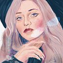 My project for course: Illustrated Portraits with Procreate. Ilustração tradicional, Ilustração vetorial, Ilustração digital, e Desenho de retrato projeto de Daisy Torres - 18.01.2023