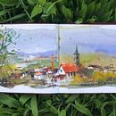 Mein Abschlussprojekt für den Kurs: Realistische Landschaften in Aquarell malen. Un projet de Peinture, Esquisse , Aquarelle et Illustration naturaliste de Florian Schaab - 19.01.2023