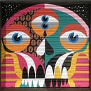 Homes Tone creative duo works: @homes_tone : @drhomes & @rafa_bertone  Para TOMA CAFE Olavide / Mural made in collaboration with Dr Homes For TOMA CAFE Olavide. Street Art, Traditional illustration, and Design project by Rafael Bertone - 01.19.2023