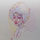 Mi proyecto del curso: Dibujo de retratos llamativos con lápices de colores. Un proyecto de Dibujo, Dibujo de Retrato, Sketchbook y Dibujo con lápices de colores de Raquel - 19.01.2023