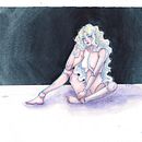 PAN (Proyecto Androide Nueve) (A Starfinder characther that I played) . Ilustrație tradițională de Constanza Santander - 06.25.2021