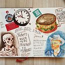 My project for course: Travel Log Illustration with Mixed Techniques. Un progetto di Disegno, Pittura ad acquerello, Sketchbook, Illustrazione con inchiostro e Disegno con matite colorate di sarahkneisch - 21.01.2023
