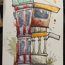 Expressive Architecture with Markers. Un proyecto de Ilustración tradicional, Ilustración arquitectónica y Bocetado de Tim Fife - 19.01.2023
