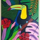 Mon projet : toucan. Un proyecto de Pintura, Pattern Design y Pintura acrílica de delphesebelmann - 20.01.2023