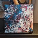 Intuitives Malen Quadrat zwei Bäume. Un progetto di Pittura acrilica di Katrin - 20.01.2023