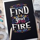 My project for course:  Intro to Hand-Lettering for Inspirational Quotes. Projekt z dziedziny T, pografia,  Kaligrafia, T, pografia, Projektowanie t, pografii,  Pismo dekorac i jne użytkownika gill_bloxham - 19.01.2023