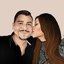 Mi proyecto del curso: Retrato ilustrado con Procreate. Un proyecto de Ilustración tradicional, Ilustración vectorial, Ilustración digital y Dibujo de Retrato de Vanessa Valencia - 03.01.2021