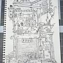 Idle ink. Ilustração com tinta projeto de Carlos Camacho - 21.01.2023