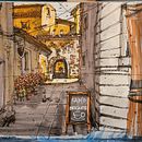 My project for course: Expressive Architectural Sketching with Colored Markers. Een project van  Schetsen, Sketchbook,  Illustratie met inkt,  Architecturale illustratie y  Tekening van Dwight Fincher - 21.01.2023