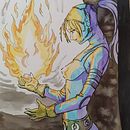 Mi proyecto del curso: Personajes fantásticos con tinta y acuarela. Aprendiz de Mago. Traditional illustration, Character Design, Pencil Drawing, Drawing, Watercolor Painting & Ink Illustration project by Javier Varas Genestier - 01.22.2023