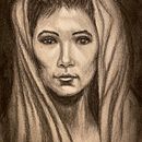 Realistic portrait - charcoal. Projekt z dziedziny Trad, c, jna ilustracja,  Sztuki piękne,  R, sunek, Portret, R, sunek realist i czn użytkownika a_conrad_r - 23.01.2023