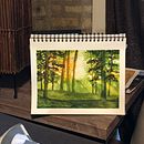 My project for course: Dreamy Watercolor Landscapes: Paint with Light Ein Projekt aus dem Bereich Malerei und Aquarellmalerei von bowler_ivy - 23.01.2023