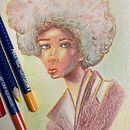 Mi proyecto del curso: Dibujo de retratos llamativos con lápices de colores Ein Projekt aus dem Bereich Zeichnung, Porträtzeichnung, Sketchbook und Zeichnen mit Buntstiften von nataliablackmoonproject - 24.01.2023