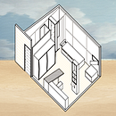 Drafting Le Corbusier's Cabanon. Un progetto di Architettura, Architettura d'interni, Interior design, Paesaggismo, Illustrazione architettonica e ArchVIZ di Rhoda - 07.12.2022