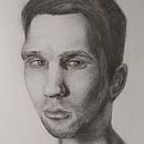 Mój projekt z kursu: Realistyczny portret ołówkiem grafitowym . Ilustrație tradițională, Arte plastice, Schițe, Desen în creion, Desen, Desen de portret, Desen realist, Desen artistic și Figura Desen de Hubert Chmarzyński - 01.26.2023