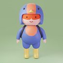 My project for course: Kawaii Character Creation in 3D with Blender . Un proyecto de Ilustración tradicional, Diseño de personajes, Ilustración digital, Modelado 3D y Manga de Лариса Кудря - 27.01.2023