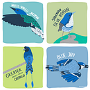 inspired by birds . Ilustrasi tradisional proyek oleh Anastasiia Taraskevych - 10.26.2022