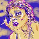 My project for course: Illustrated Portraits with Procreate. Un proyecto de Ilustración tradicional, Ilustración vectorial, Ilustración digital y Dibujo de Retrato de stylist - 25.01.2023