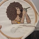 Mon projet du cours : Portraits réalistes à imprimer et broder. Un projet de Broderie, Art textile , et Design textile de gosiadolinska - 28.01.2023
