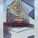 Mi proyecto del curso: Dibujo arquitectónico con acuarela y tinta. Sketching, Drawing, Watercolor Painting, Architectural Illustration, Sketchbook & Ink Illustration project by luzmariamed - 01.28.2023